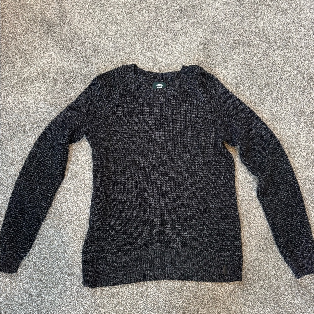 Roots Black and White Knit Sweater